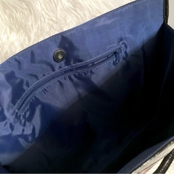 Ulta Beauty Tote Bag Canvas Patent Tan Black Leopard - Picture 2 of 9